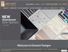 Tablet Screenshot of element-designs.com